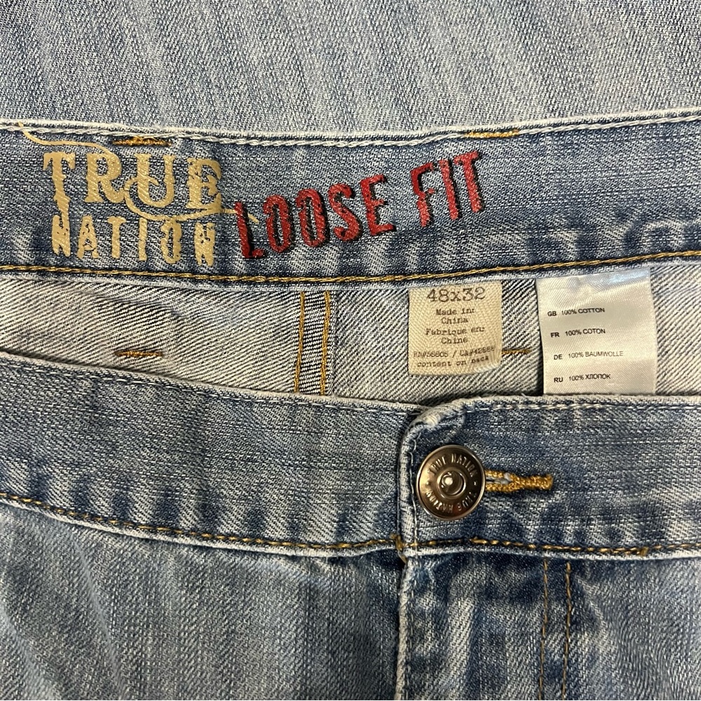 Men’s True Nation Loose Fit Jeans 48x32 - Picture 9 of 9